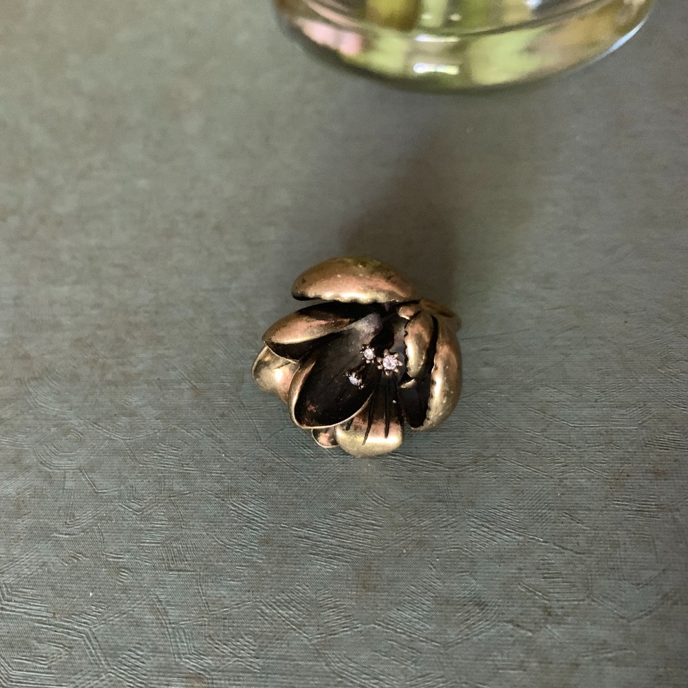 Lucky Brand Flower Statement Ring